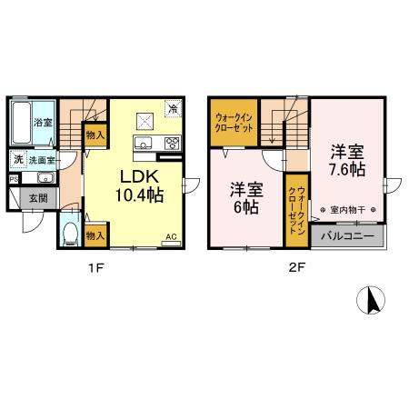 マイマリン（102） 間取り図画像