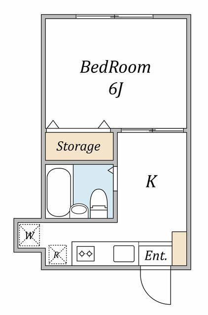 コーポキネマ東蒲田（206） 間取り図画像