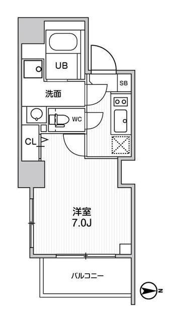 大田区大森西マンション 間取り図画像