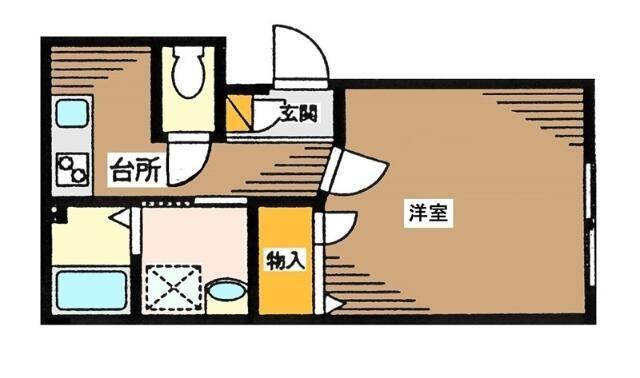 大田区池上アパート 間取り図画像
