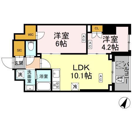 ロイジェント戸越銀座（0308） 間取り図画像
