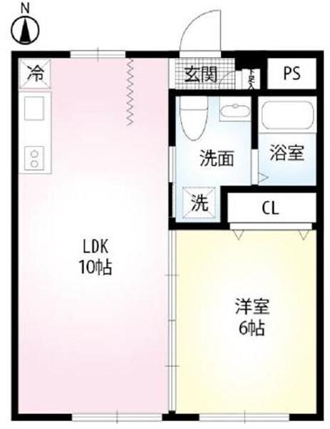 秀マンション（302） 間取り図画像