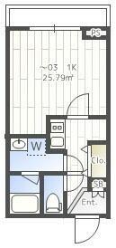 ＴＨＥ　ＣＬＡＳＳ　ＯＭＯＲＩ　ＲＥＳＩＤＥＮＣＥ（503） 間取り図画像