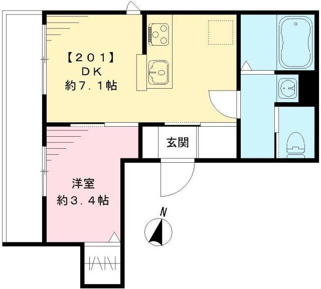 シエラーサ（201） 間取り図画像