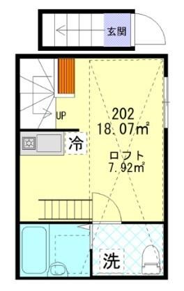 インベスト羽田Ⅰ（202） 間取り図画像