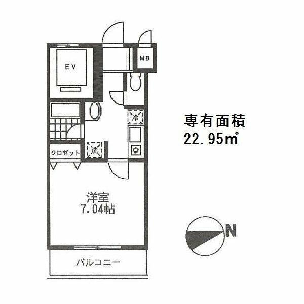 ロンスリー・イースト（202） 間取り図画像