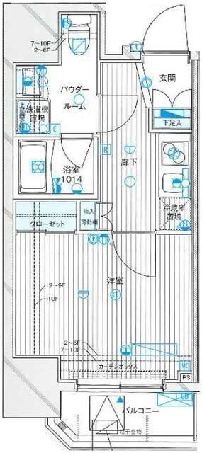 メインステージ西蒲田Ⅱ（201） 間取り図画像