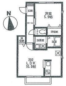 フィカーサＳ（202） 間取り図画像
