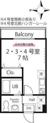 ハーミットクラブハウス川崎大師Ⅱ（302） 間取り図画像