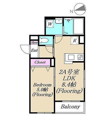 ルミエール川崎新町（2A） 間取り図画像