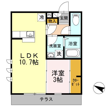 M・Y　メゾン　ド・レーヴ（101） 間取り図画像