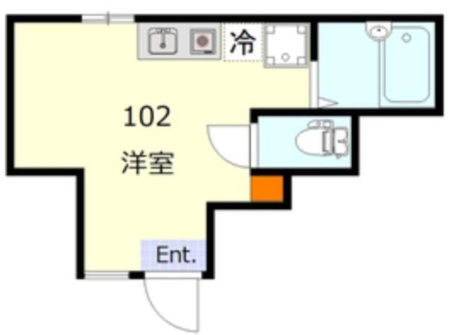 ブルーミングコート蒲田（102） 間取り図画像