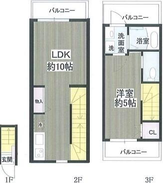 チェスナッツ蒲田（202） 間取り図画像