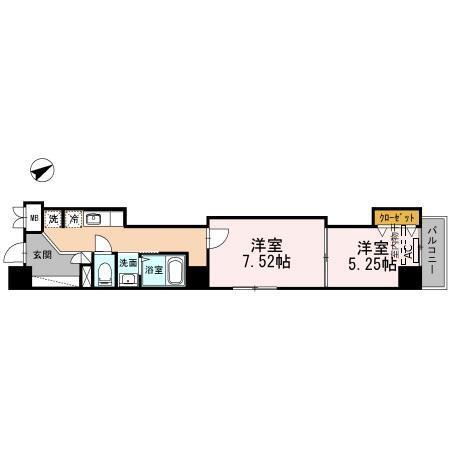 レジデンス大森（801） 間取り図画像