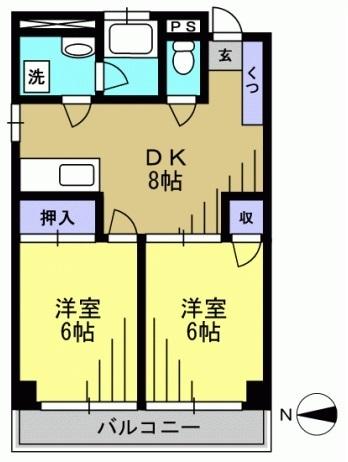 池上セントラルビル（605） 間取り図画像