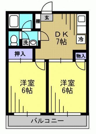 大田区池上マンション 間取り図画像