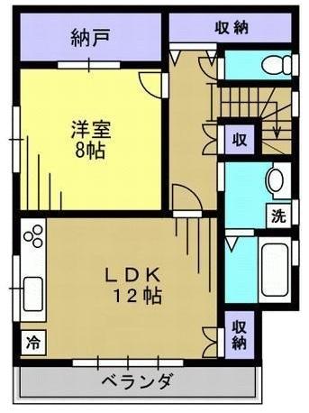大田区西糀谷アパート 間取り図画像