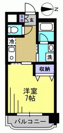 大田区大森西マンション 間取り図画像