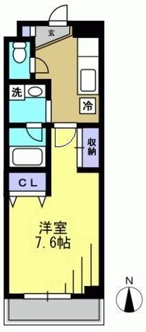 ビバス萩中 間取り図画像