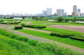多摩川丸子橋緑地：637m