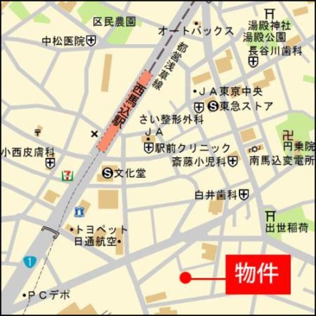 ＫＤＸレジデンス西馬込（103） 地形図・案内図