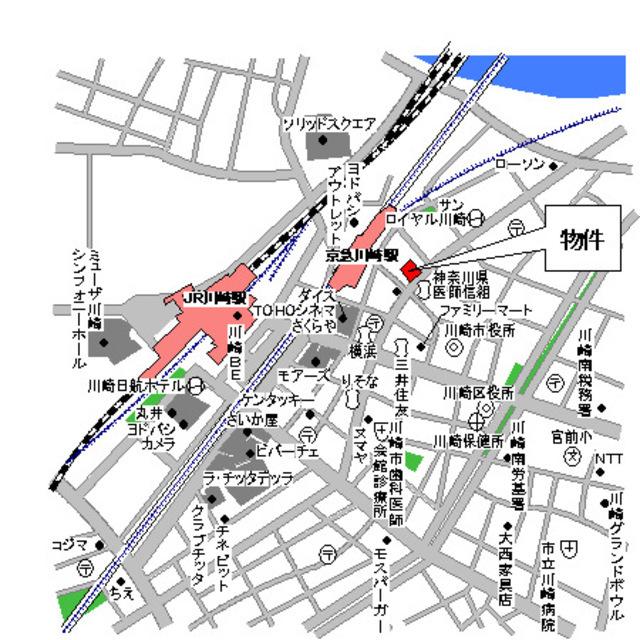 ハイトサーブル川崎（805） 地形図・案内図