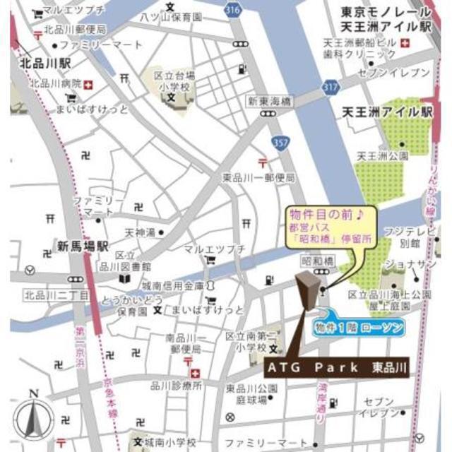 ＡＴＧ　Ｐａｒｋ　東品川（403） 地形図・案内図