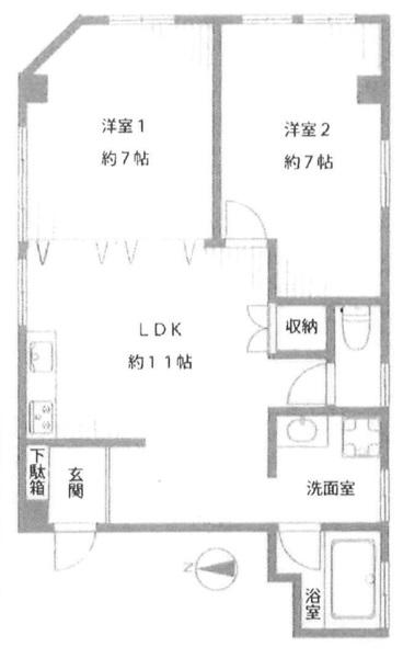 花神ビル 間取り図画像