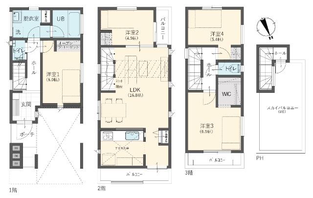 天空の家　船橋市北本町2丁目　建築条件付き売地 その他