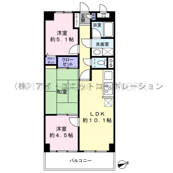 間取図です。