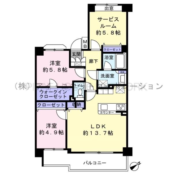 間取図です。