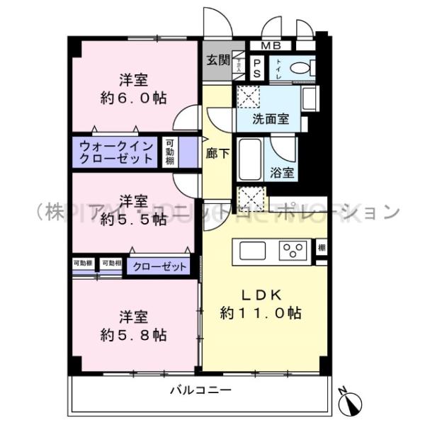 間取図です。