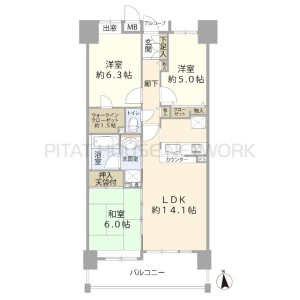 間取り図です。