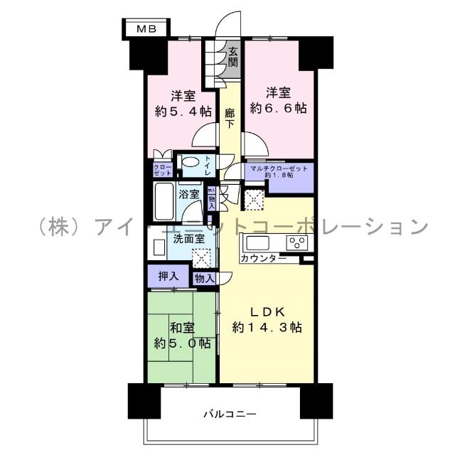 間取図です。