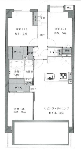 間取図です。