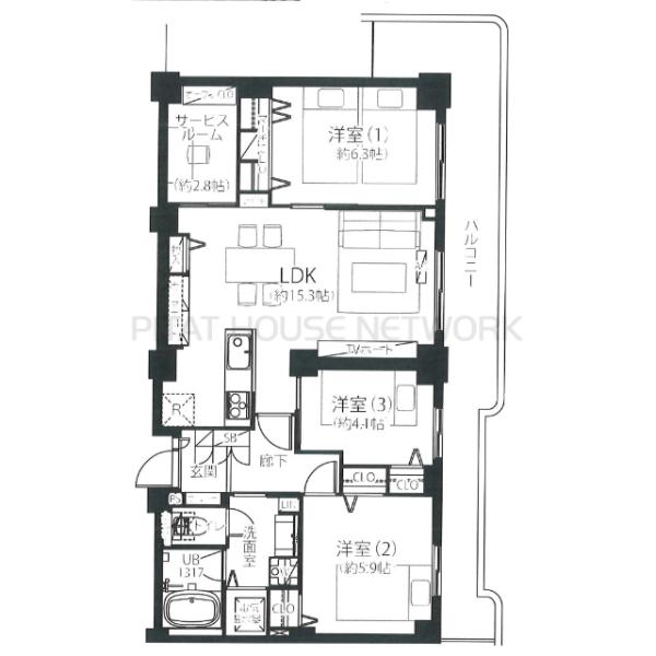 間取図です。