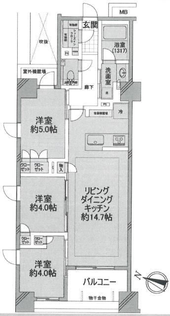 間取り図です。