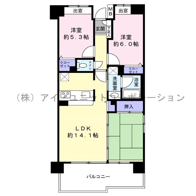 間取図です。