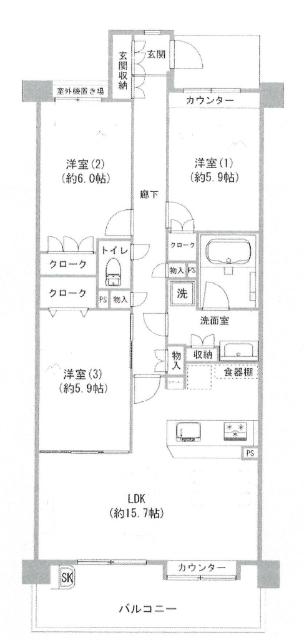 間取図です。