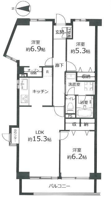 間取り図です。