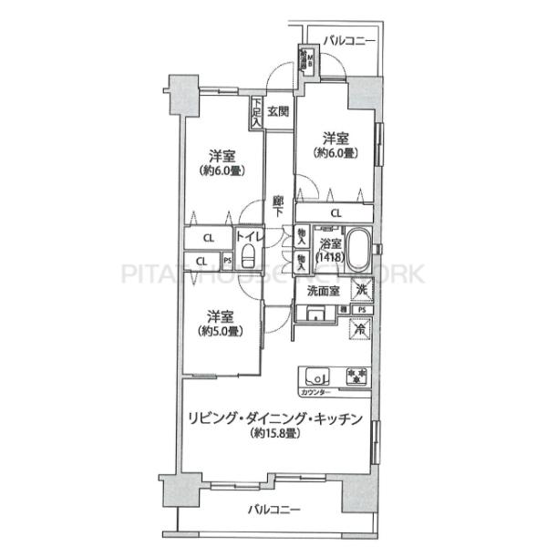 間取図です。