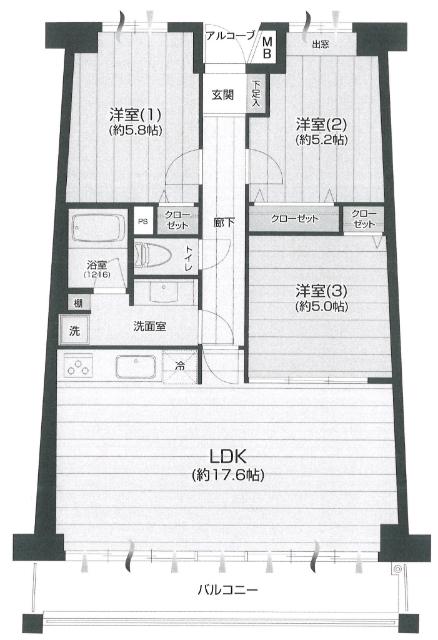 間取図です。