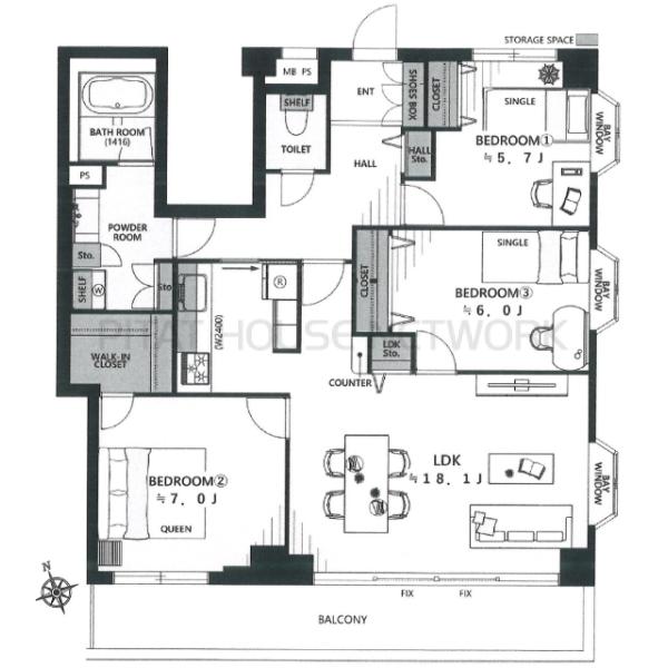 間取り図です。