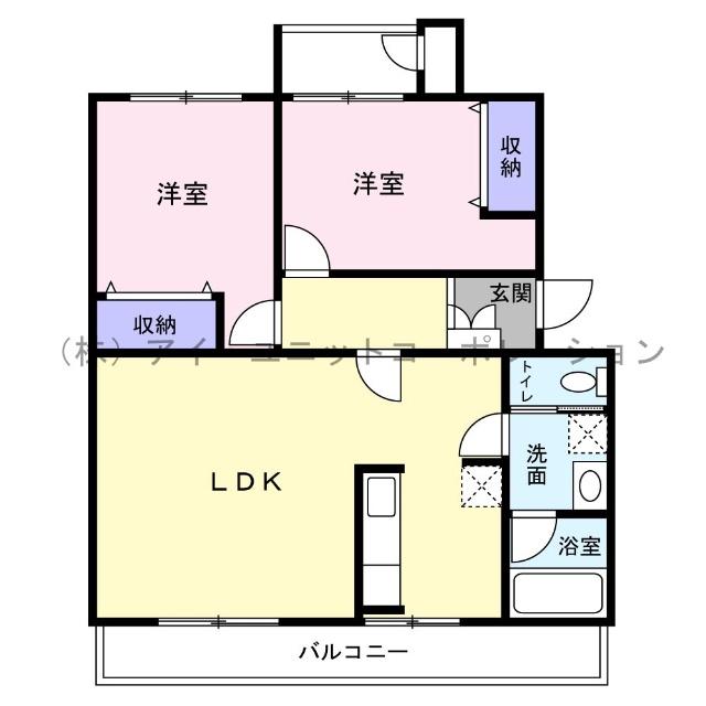 西船橋グリーンハイツ２号棟 間取り図画像