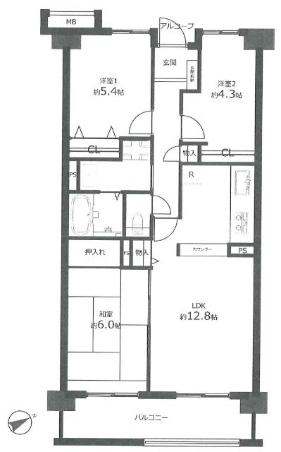 間取図です。