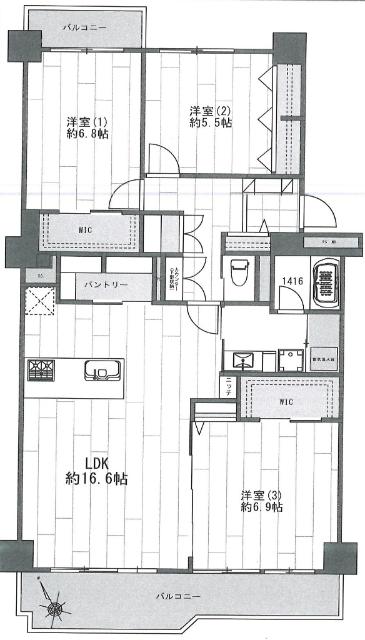 間取図です。