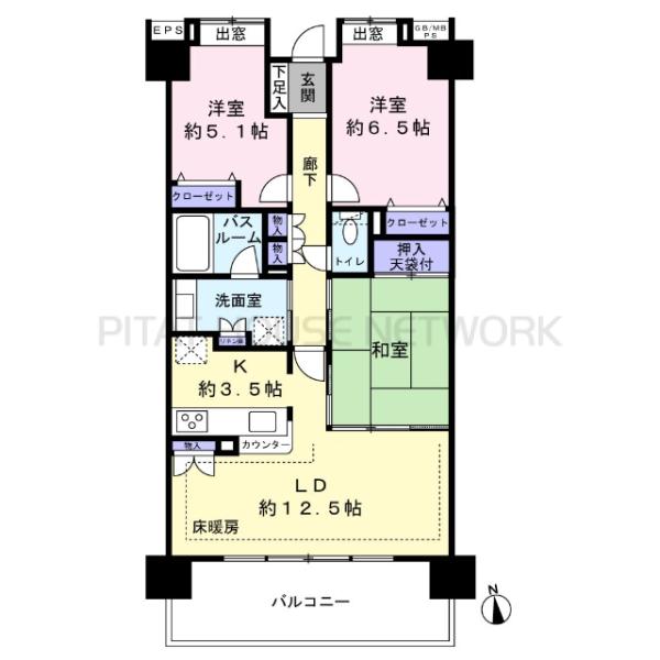 間取図です。