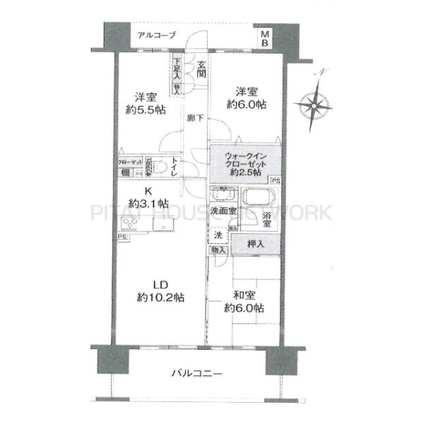 間取図です。