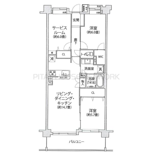間取図です。