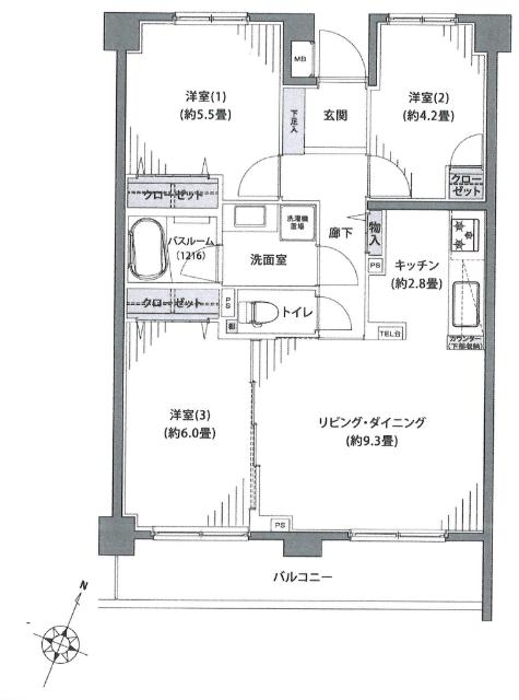 間取図です